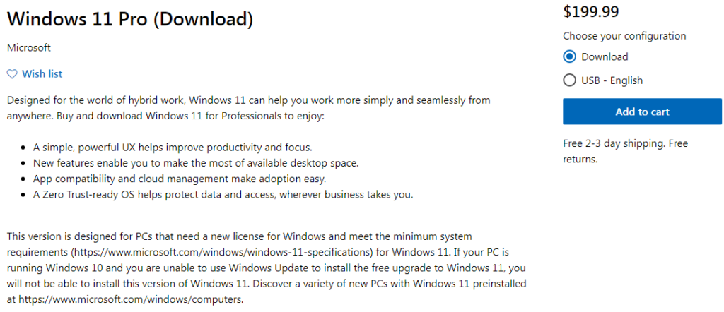 Buy Windows 11 Professional