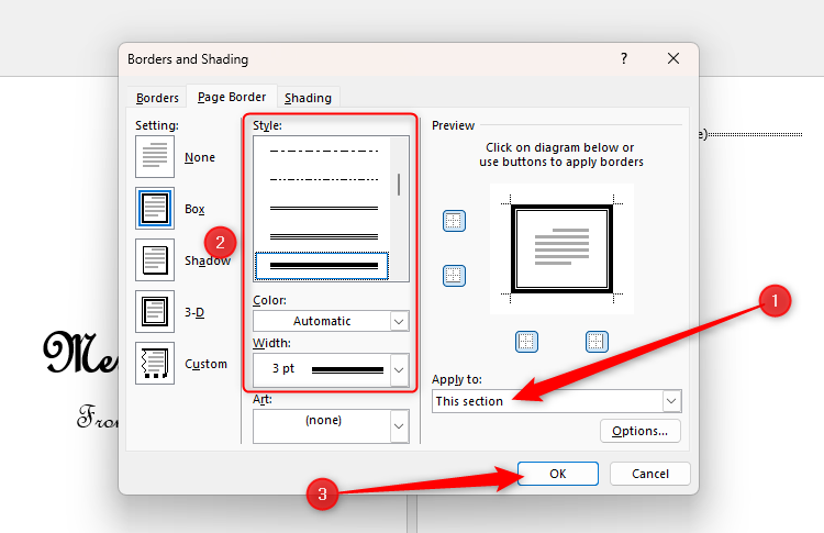 A Microsoft Word document with font size, typeface, bold, and central alignment highlighted in the Home tab on the ribbon.