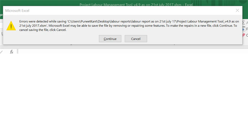 Errors were detected