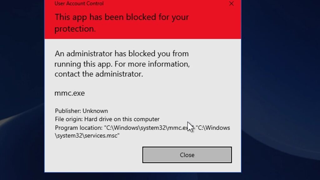 This App Has Been Blocked for Your Protection